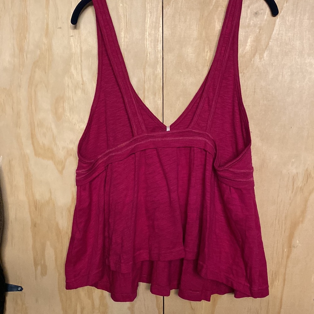 Free people sleeves crop top, size XL color pink - Picture 5 of 6